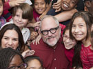Author William Joyce at Sidney Lanier Elementary School in Dallas Texas