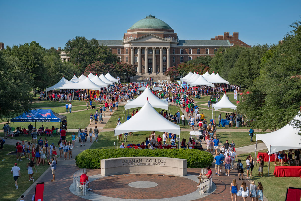 View of Events looking north to Dallas Hall
