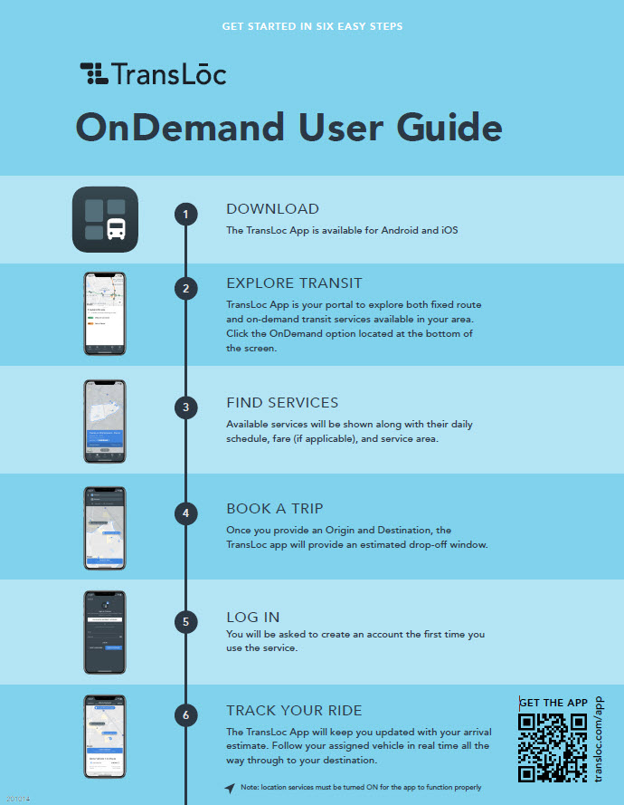TransLoc OnDemand User Guide to Get Started