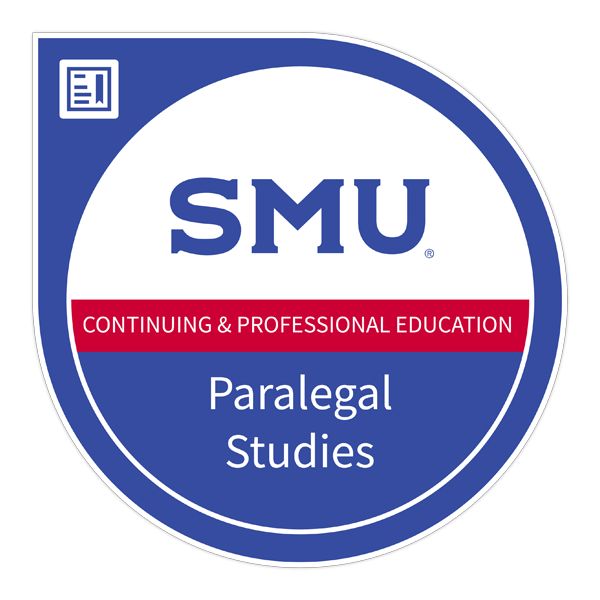 SMU Paralegal Studies Certificate badge image