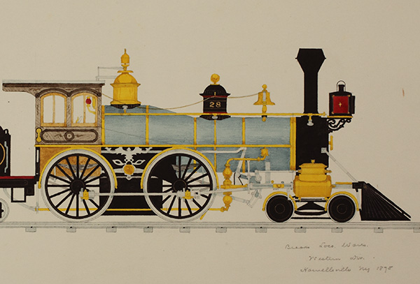 William Halsey Locomotive Drawing Collection
