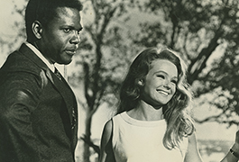 Sidney Poitier and Katharine Houghton in Guess Who's Coming to Dinner, 1967