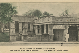 Hindu Temple of Science and Health, Dallas, 1910, DeGolyer Library, SMU