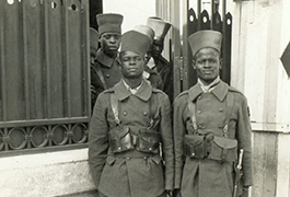Senegalese Troopers on guard at Sultan's Palace, Rabat, Morocco, September 1943
