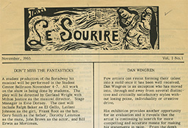 Le Sourire, Volume 01, Issue 01, November 1965