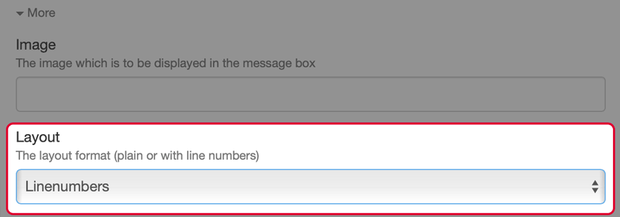 screenshot of the XWiki Edit Macro window with the Layout options highlighted.
