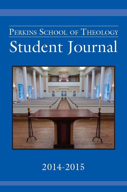 Image of 2012 Student Journal Cover, Perkins School of Theology, Southern Methodist University