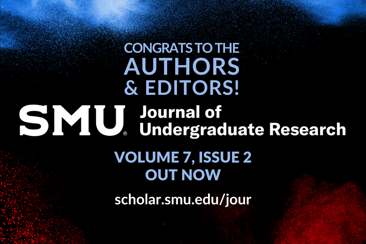 Flyer announcing new issue of the Journal of Undergraduate Research