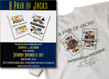 Jackopierce and Jack Ingram concert poster and t-shirt