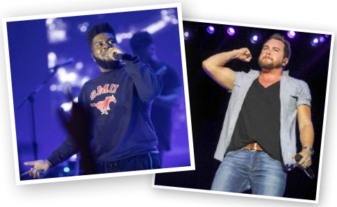Khalid, 2019 live @ SMU's Moody Coliseum and Eli Young Band 2015 , live @ SMU's Moody Coliseum