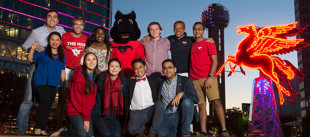 SMU Students in downtown Dallas