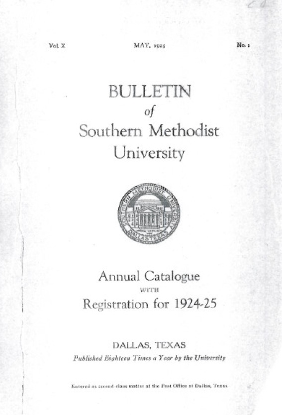 Cover 1924-25 Bulletin