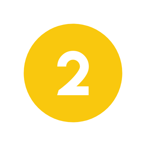 Image of the number 2 in a yellow circle