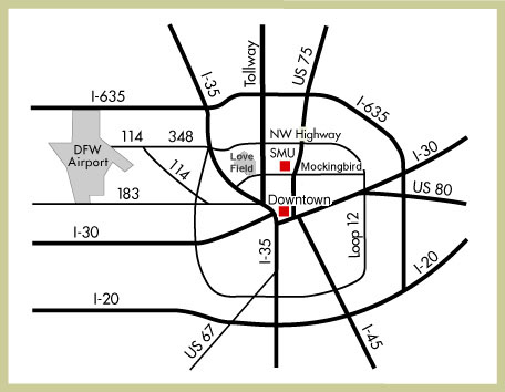 Dallas Area Map
