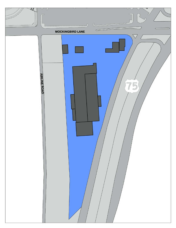 SMU site map for area south of Mockingbird Lane