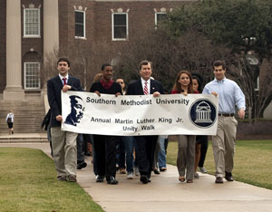 Martin Luther King Unity March at Southern Methodist University