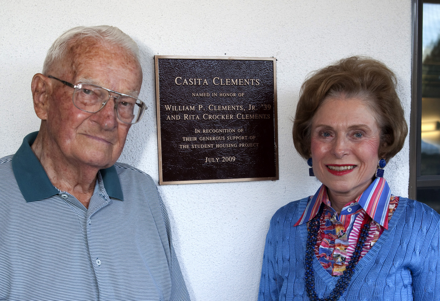 Bill and Rita Clements at SMU-in-Taos
