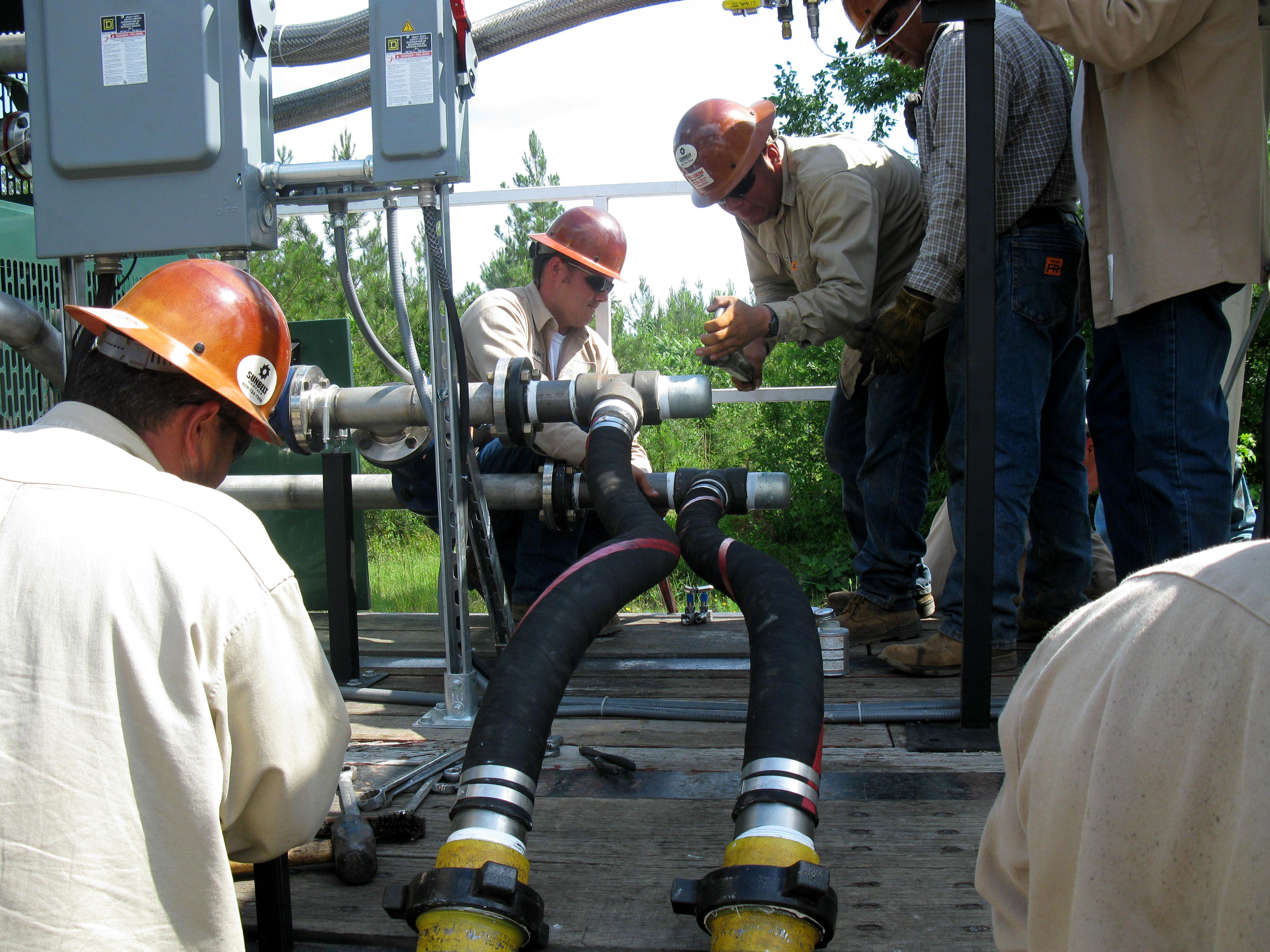 Geothermal installation at Denbury Mississippi