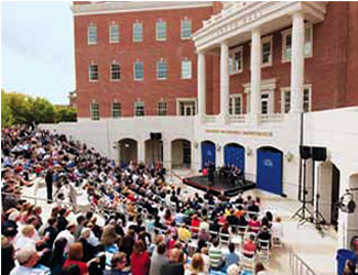 New Caruth Hall dedication