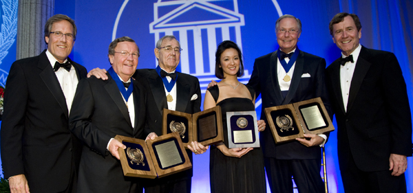 left to right - Ken Malcolmson, George W. Bramblett Jr., Gary Crum and Stephen Mulholland, Tammy Nguyen Lee, and R. Gerald Turner
