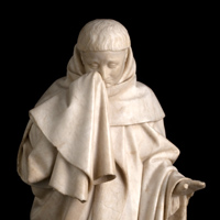 Mourner Crying from The Mourners exhibit