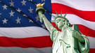 American Flag with Statue of Liberty