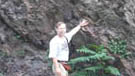 James Quick at volcano site