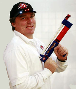 Johnny de la Valdene with Marshmallow Shooter