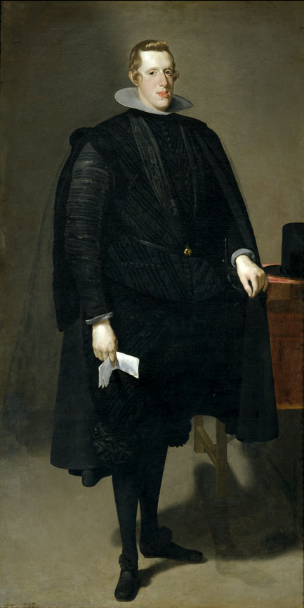 Philip IV, 1623-27. Oil on canvas. By Diego Rodríguez de Silva y Velázquez 