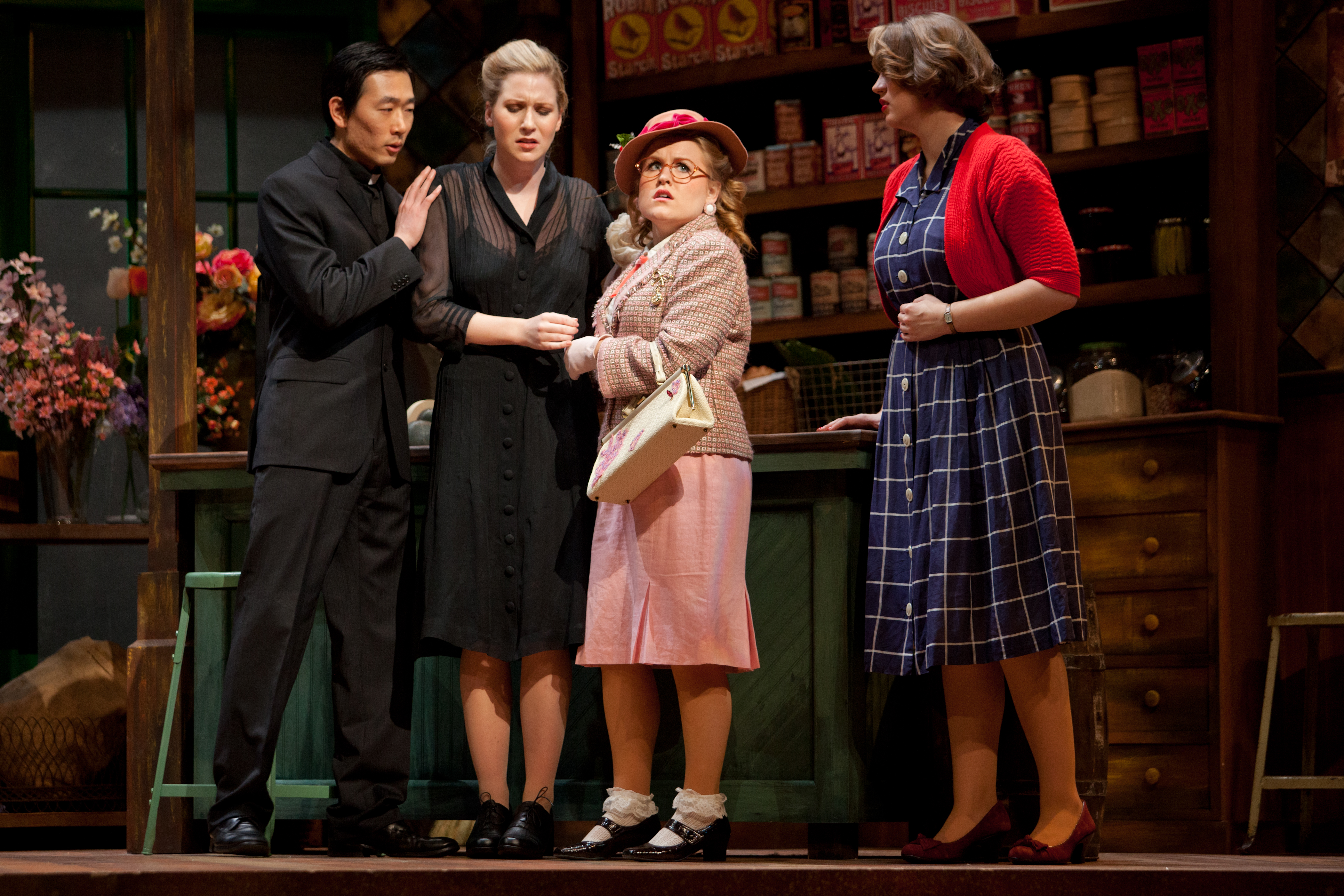 Scene from comic opera Albert Herring