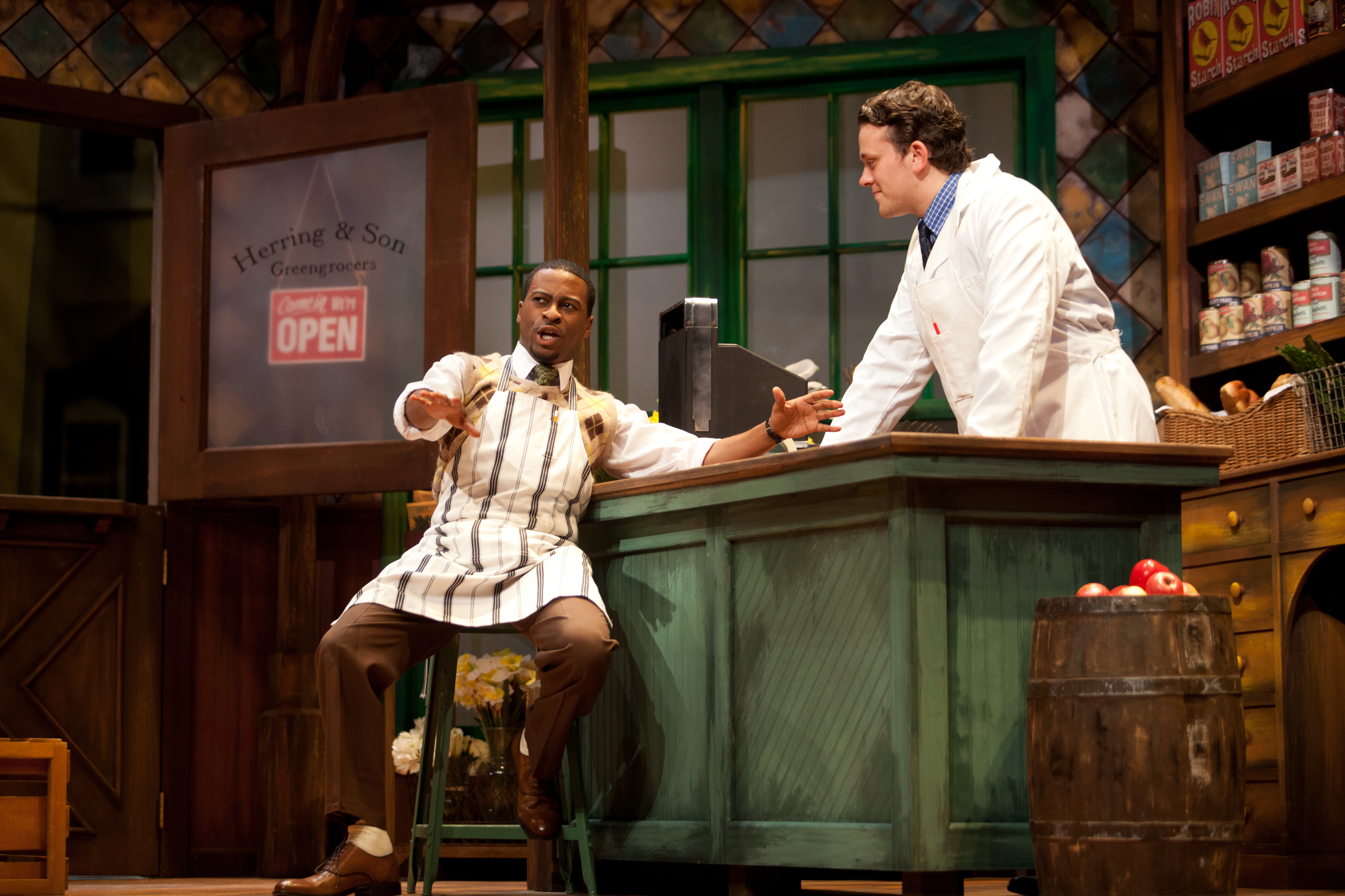 Scene from comic opera Albert Herring