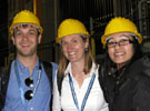 Keith and Mayisha with Physics Professor Jodi Cooley