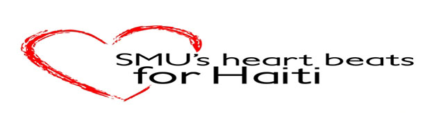 SMU's heart beats for Haiti logo
