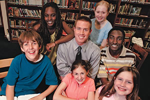 Students in Library