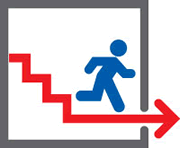 Evacuate