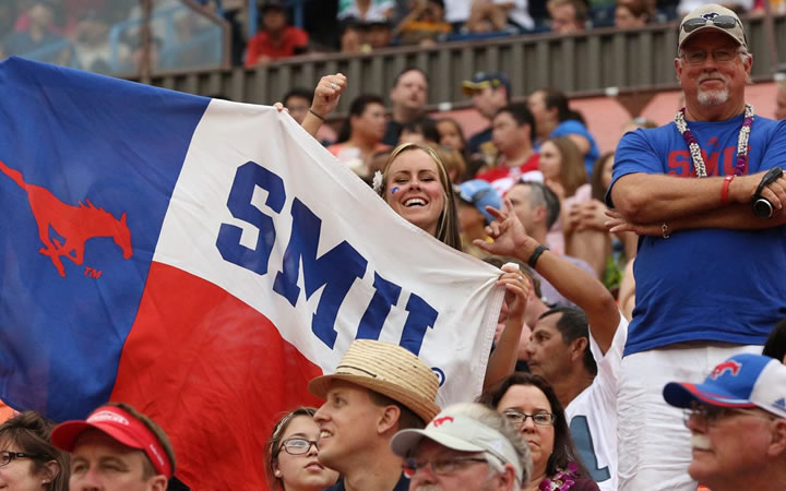 SMU Mustangs fans