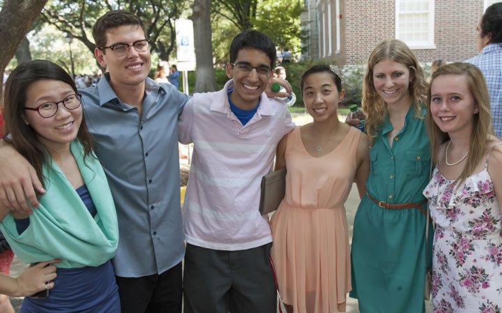 Group of SMU students