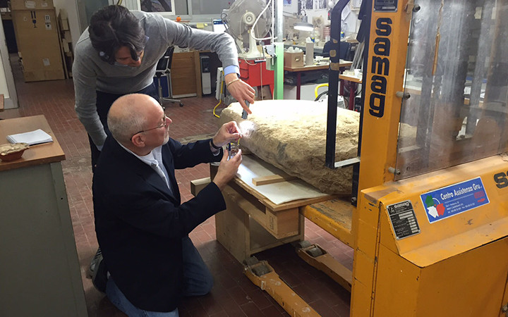 Archaeologists study text on a rare religious artifact discovered via an SMU field school that may reveal the worship traditions of an ancient Etruscan temple.