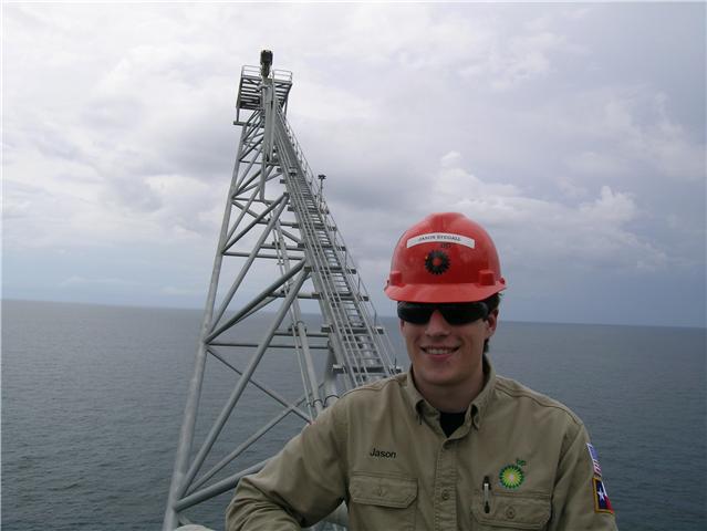 Jason Stegall interning at British Petroleum