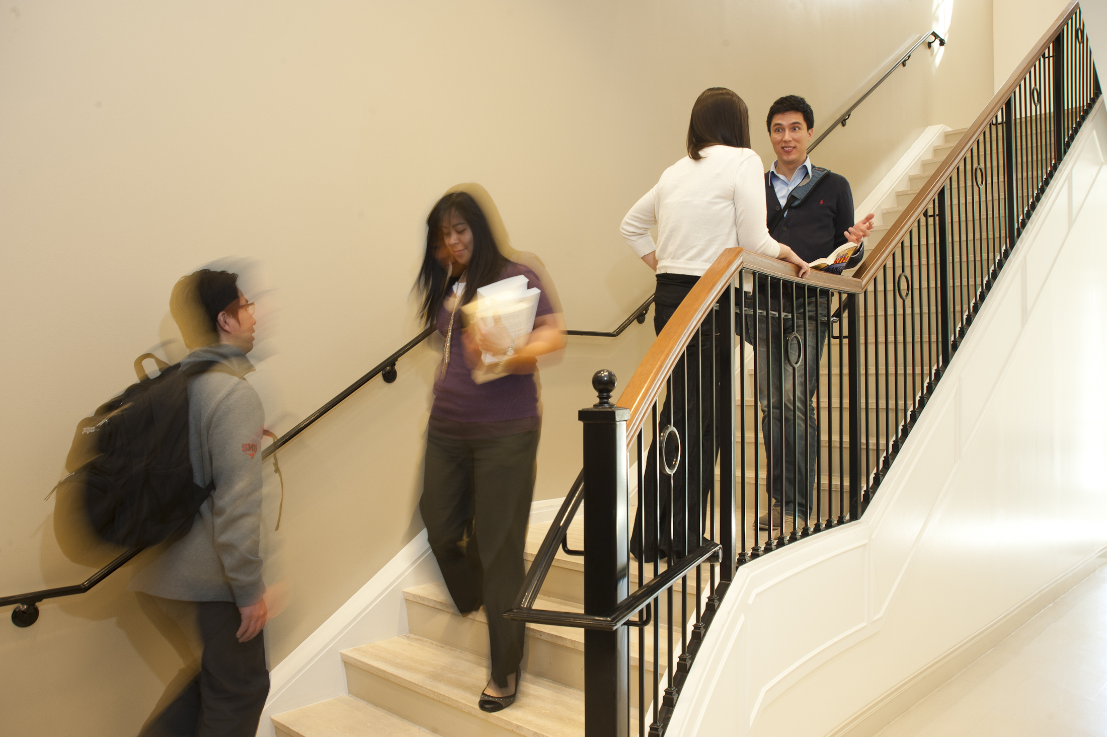 Students in Prothro Hall