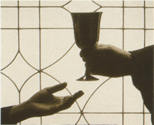 passing communion cup