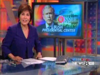 Coverage of the groundbreaking for the George W. Bush Presidential Center