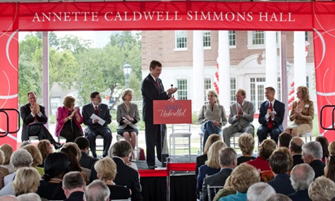 Simmons Hall Dedication Ceremony at SMU
