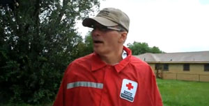 Red Cross Worker in New Orleans 2010