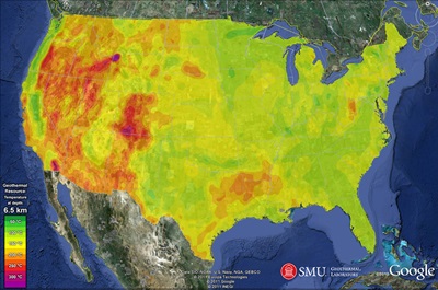 Geothermal Map of the United States