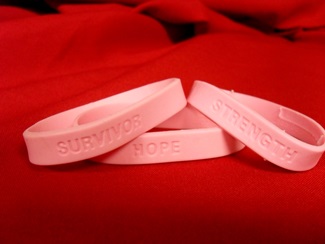 Pink bracelet sale to fight cancer