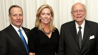 Ross and Sarah Perot with James M. Fullinwider at a reception on May 4, 2011.