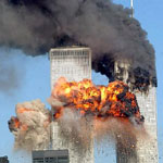 New York City World Trade Center attacked on 11 September 2001