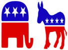 Republican and Democratic Party Logos