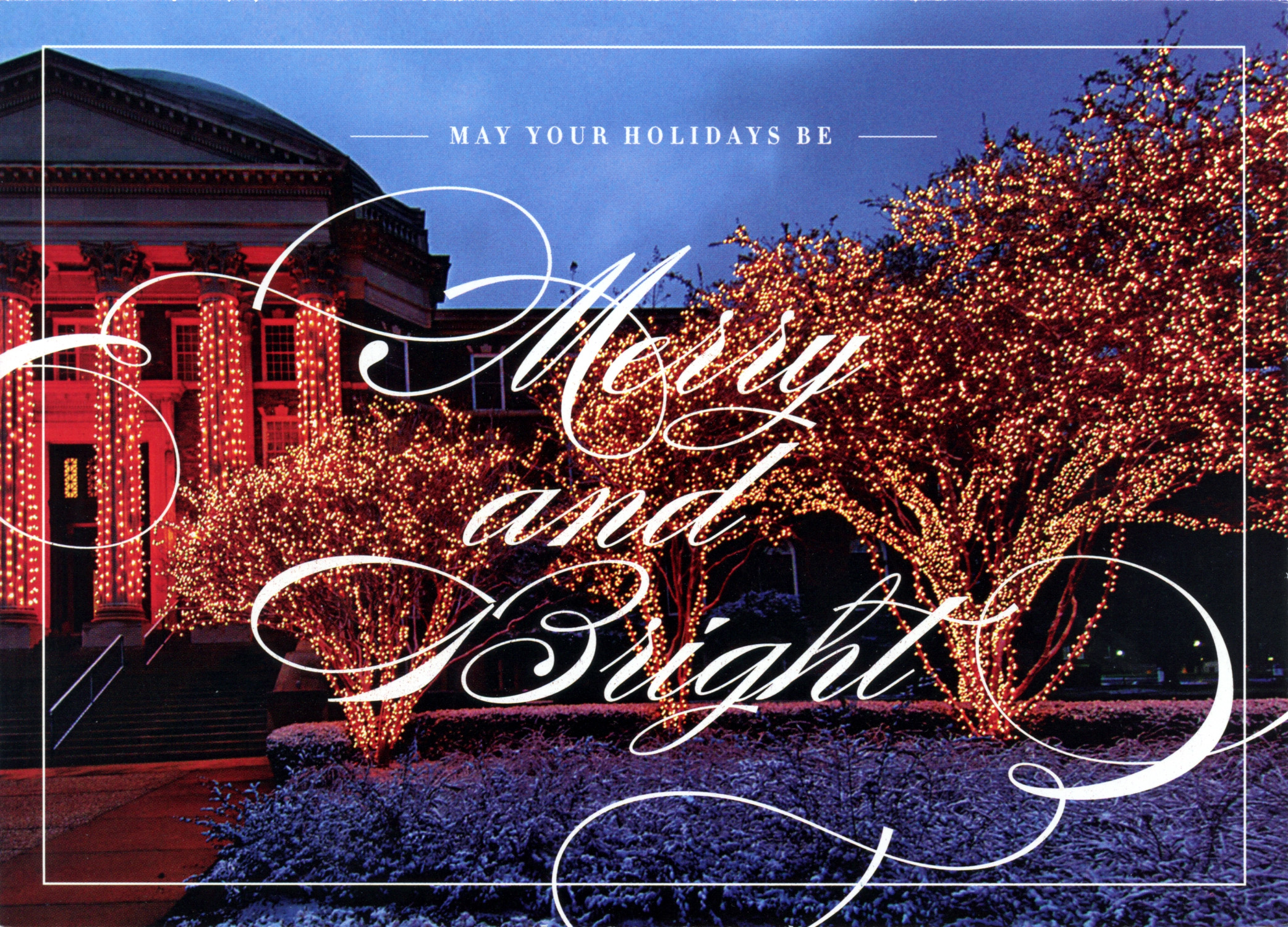 May Your Holidays Be Merry & Bright SMU